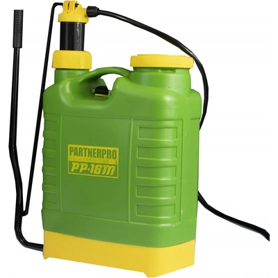 PartnerPro Pp-16m Ръчна пръскачка 16 л. резервоар, дължина на маркуча 125 см, метален удължител 82 см +3 дюзи