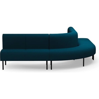 Rohová sedačka VARIETY, 90°, vnější, potahová látka Blues CSII, petrolejová – Zboží Mobilmania