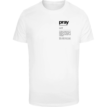 Mister Tee Тениска Pray Definition Tee white XXLUB-MT3141-00220 - Тъмносив, размер XS