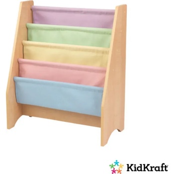 Kidkraft Органайзер за детски книжки - KidKraft- пастелен