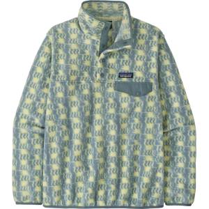 Patagonia Дамски поларен пуловер Patagonia Women's Lightweight Synchilla Snap-T Fleece Pullover Fleece jumper - Sun Quilt: Blue Sage - размер XL (105-0968-7715)