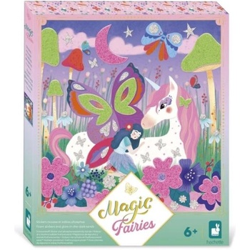 Janod Atelier Maxi Креативен комплект Пяна стикери и светещ пясък Магически феи