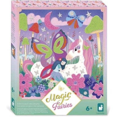 Janod Atelier Maxi Креативен комплект Пяна стикери и светещ пясък Магически феи