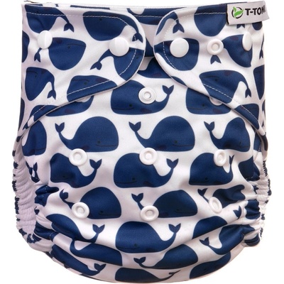 T-TOMI Nohavičková plienka AIO prebaľovací set PAT whales