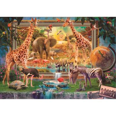 Educa - Puzzle Savana Coming To Life - 4 000 piese