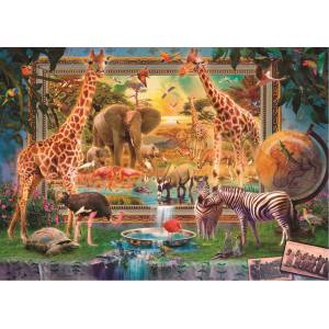 Educa - Puzzle Savana Coming To Life - 4 000 piese