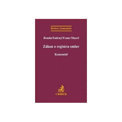 Zákon o registru smluv. Komentář
