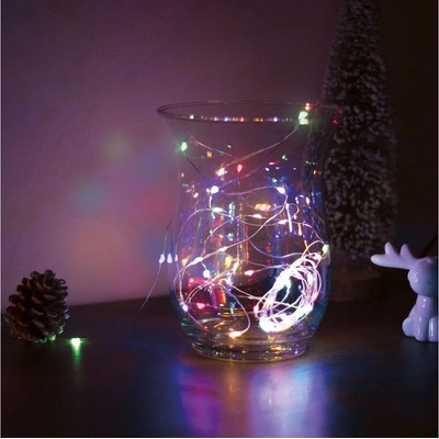Family LED Vianočná reťaz 50xLED 3xAA 5,25m multicolor LC3526