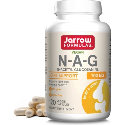Jarrow Formulas N-A-G N-Acetyl-D-Glukosamin 700 mg 120 rostlinných kapslí