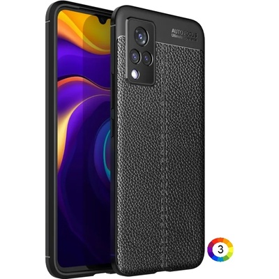 vivo V21 Удароустойчив Litchi Skin Калъф и Протектор