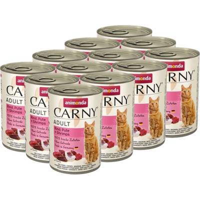 Animonda Carny Adult говеждо, пуйка и скариди 12 x 400 г