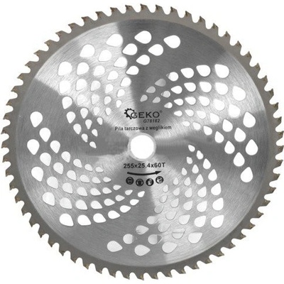 GEKO Kotouč pilový s SK plátky 255x60Tx25,4mm