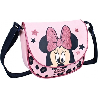 Vadobag Minnie Mouse s třpytivou Mašlí růžová – Zboží Dáma