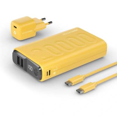 RealPower PB-20000 Power Bank 20000mAh Жълт (390655)
