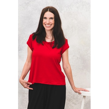 Meracus Anna Bambusové tričko s krátkym rukávom (MEF002) červené