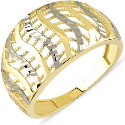 Lillian Vassago prsteň z kombinovaného zlata LLV85 GR004