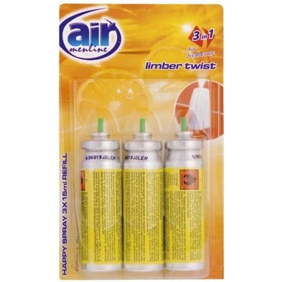 Air Menline Limber Twist Happy osvěžovač vzduchu náhradní náplň sprej 3 x 15 ml