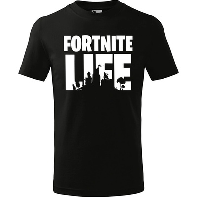 T-ričko Fortnite detské tričko Limetková Čierna