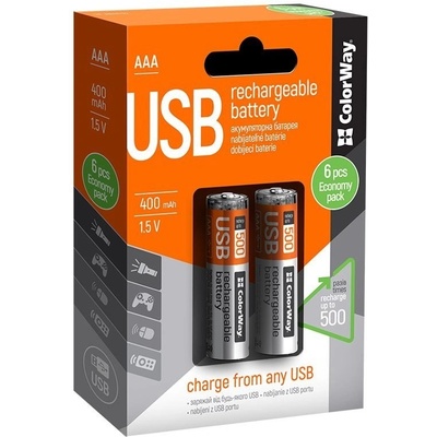 Colorway AAA 400mAh 6ks CW-UBAAA-06