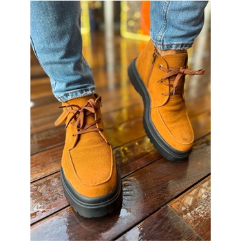 Chekich Мъжки велурени боти ch213 sst - Таба #369689 (369689_Кафяво)