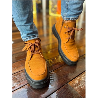 Chekich Мъжки велурени боти ch213 sst - Таба #369689 (369689_Кафяво)