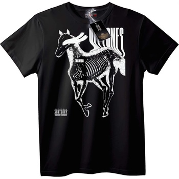 NOONEBRAND Тениска Скелет на елен - S, Black
