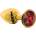 TABOOM Bondage in Luxury Butt Plug with Diamond Jewel Gold-Red S