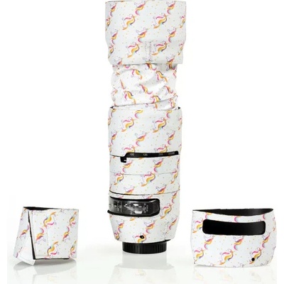 skin4gear neoprenový maskovací obal na objektiv Sigma 100-400mm f/5-6,3 DG OS HSM Contemporary (Canon EF, Nikon F) - Social.Event Crazy.Unicorn.8 – Zbozi.Blesk.cz