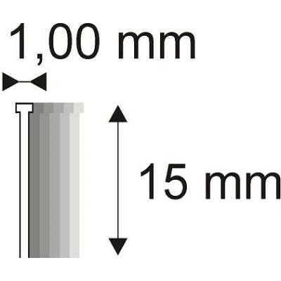 Truhlářské Brady Narex 12/15 (18G) - 1 x 15 mm kusů v balení 1000