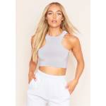 Missy Empire Extreme Racer Slinky Top - Grey