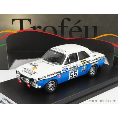 Trofeu Ford england Escort Mki N 55 Rally Rac 1974 J.taylor J.chitty Bílá Modrá 1:43