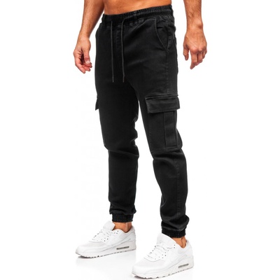 Bolf pánské džínové jogger kapsáče 8870 Černé