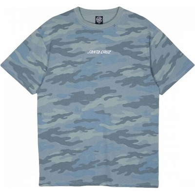 Santa Cruz Strip Emb T-Shirt Blue Camo
