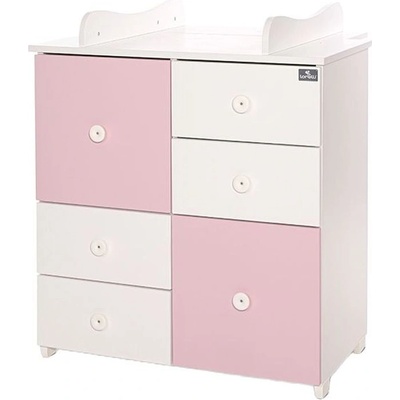 Lorelli Детски шкаф Lorelli - New, бяло и розово (10170110038A)