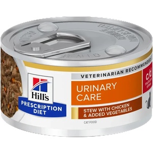 Hill's Hills Prescription Diet Stew c/d Urinary Stress - задушено с пилешко и зеленчуци - при идиопатичен цистит на стресова основа и за профилактика на уролити 82gr