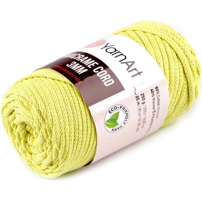 Pletací příze Macrame Cord 3mm 250 g - 17 (754) žlutozelená
