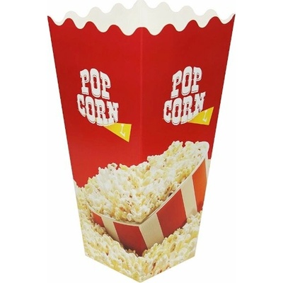 Popkornovač.cz Papierová krabička na popcorn s potlačou 1,7l