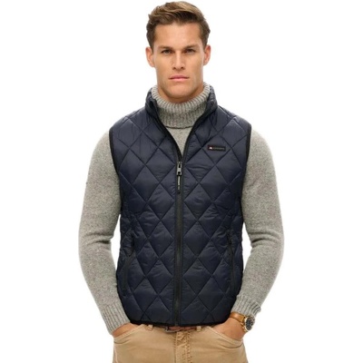 SUPERDRY Потник Superdry Diamond Quilt Fuji Lite vest - Blue (Eclipse Navy)
