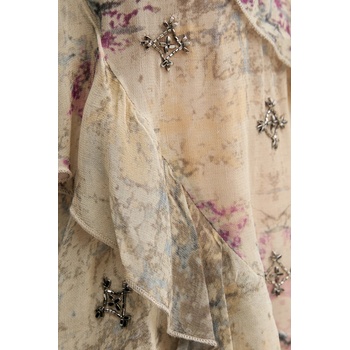 Hoss Intropia Блуза Hoss Intropia дамска в зелено с десен 5879131 (5879131)