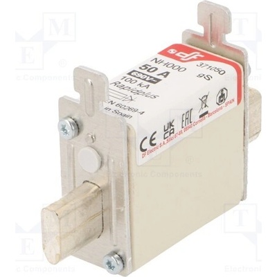DF ELECTRIC 371050 Pojistka: tavná; 50A; 690VAC; 440VDC; gS; keramická; NH000