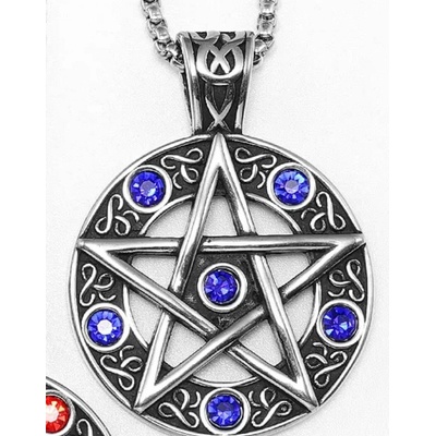 Origoska Řetízek supernatural (lovci duchů) pentagram (ocel) SP02 Stříbrná