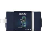 Gillette Mach 3 Подаръчен комплект за мъже - Самобръсначка, гел за бръснене и несесер