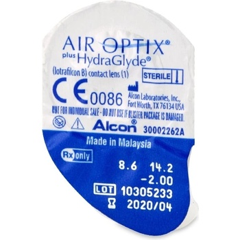 Image 1 of Alcon Месечни Air Optix plus HydraGlyde (3 лещи) (AIROPT AQ HG SPH 3)
