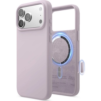 elago Силиконов (TPU) калъф с MagSafe за iPhone 17 Pro Max - Elago Magnetic Soft Silicone Case (светлолилав) (ES17MSSC69PRO-SPU)