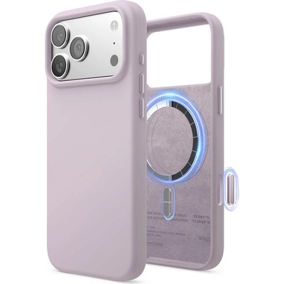 elago Силиконов (TPU) калъф с MagSafe за iPhone 17 Pro Max - Elago Magnetic Soft Silicone Case (светлолилав) (ES17MSSC69PRO-SPU)