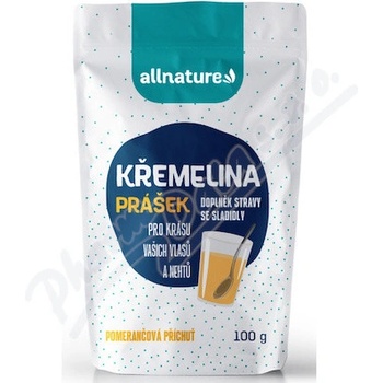 Allnature Křemelina příchuť pomeranč 100 g