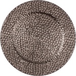Qx impex kft Пластмасов поднос IRIS, ефект кожа, златист 33 cm 676554 (676554)