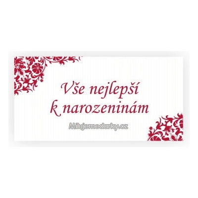 komplimentka k dárku: Vše nejlepší k narozeninám