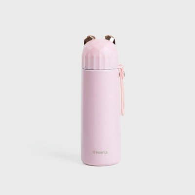 Homla Termoska Gatto medvídek 380 ml růžová