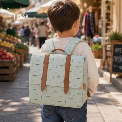 Fresk: Раница с кожени елементи Surf boy 33 x 24 x 9 см (FR-FB990-11)